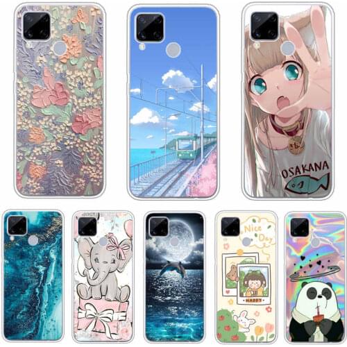For OPPO Realme C15 Case Silicone Soft Back Cover Phone Case For Realme C15 C 15 Funda Case For Realme C15 Cover Coque cat