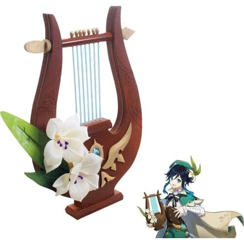 Genshin Impact Venti Cosplay Prop Weapon Harp Cosplay Costume Accessories Props