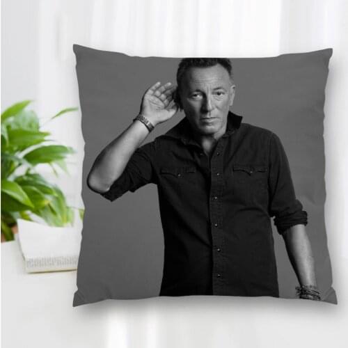 Hot Sale Custom Decorative Pillowcase Singer Bruce Springsteen Square Zippered Pillow Cover Best Nice Gift 35X35cm 40x40cm