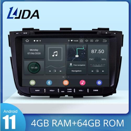 LJDA Android 10 Car DVD Player For KIA SORENTO 2013 2014 GPS Navigation Stereo 2 Din Car Radio 4G 64G Multimedia DSP Octa cores