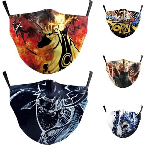 Cartoon Anime Attack-on-Titan Mouth Face-Masks Halloween Cospaly Protection Cycling Spots Breathable Adult Mask Women Men Unisex