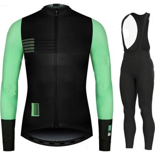 Mavic 2021 Spain Pro Cycling Team Jersey Quick-drying Long-sleeved Jerseys and Cycling Shorts Cycling Sets Clothes 10 Colors