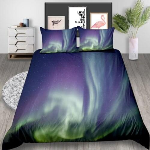 Thumbedding King Size Bedding Set Aurora Fashionable Fantasy Duvet Cover Queen Twin Full Single Double Unique Design Bed Set