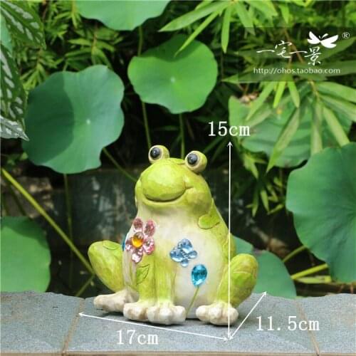 Originally gift Garden decorations for household garden resin crafts frog pieces courtyard Animal Factory direct sale