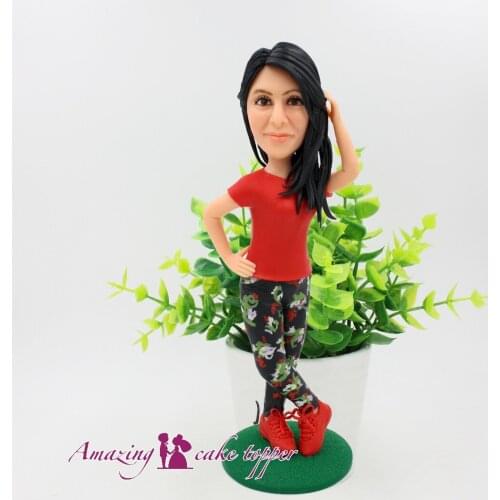 2019 AMAZING CAKE TOPPER Showing personal charm girls Toys Custom Polymer Clay Ideas Customized Figurine Valentines Day