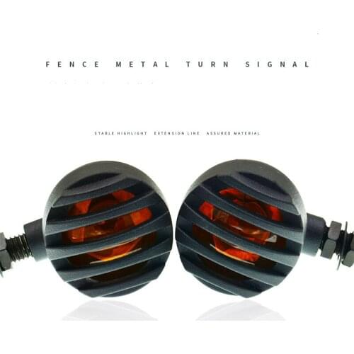 1Pair Motorcycle Turn Signal Lights Metal shell Flowing Flashing Indicator For Honda Suzuki Yamaha Kawasaki BMW KTM Halley