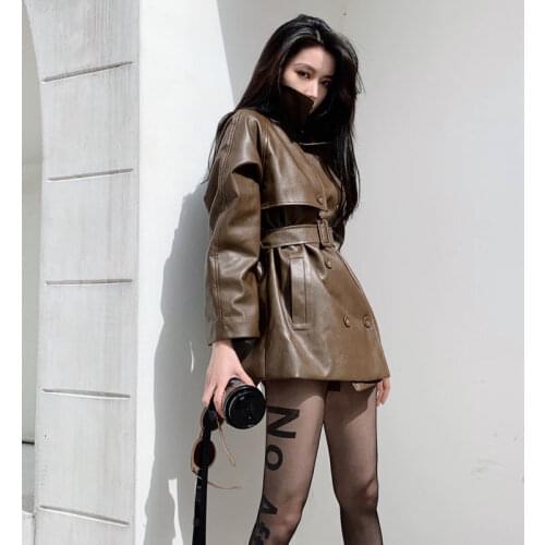 SAEEDNTON Women's Leather Jackets