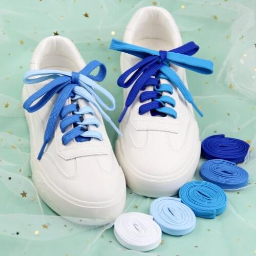 1Pair Flat Shoelaces Canvas Sneakers Sports Shoes Laces Classic Women And Men Shoelace Solid Double Flat White Black Shoelaces