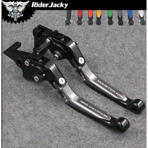 RiderJacky Folding Extendable Motorcycle Brakes Clutch Levers For Ducati 696MONSTER 696 MONSTER 2009-2014 2010 2011 2012 2013