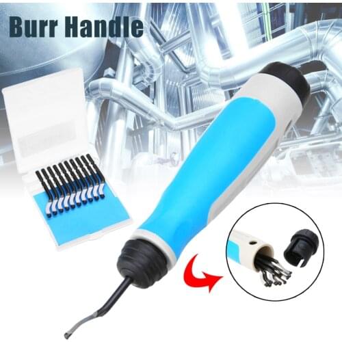 High Speed Steel Deburring Burr Blade Scraper Burr Handle Hand Deburring Trimming Cutter Head Metal Plastic Wood Working Tools