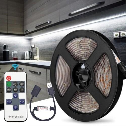 USB LED Strip 5V Dimmable 2835 Flexible LED Ribbon Tape TV Backlight Night Lamp Waterproof Rope Light Cabinet Kitchen Bedroom