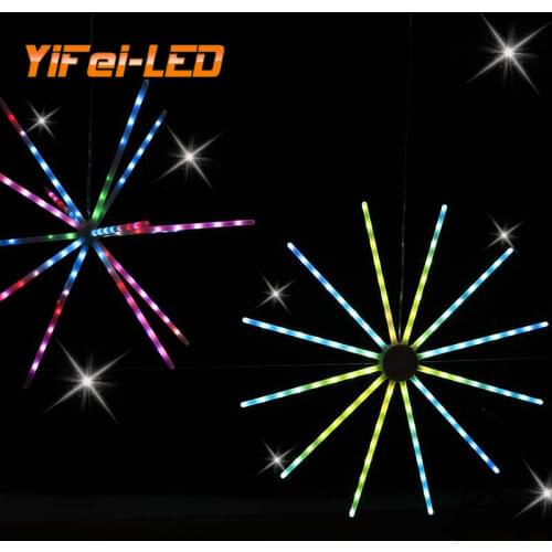 LED full color point control 2811 Digital fireworks flash gift flower decoration light windmill light European gift