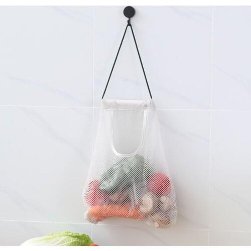 Creative Storage Hanging Bags Fruit And Vegetable Storage Net Bag Laundry Bag Home Kitchen Hanging Onion Garlic Organizer Bag