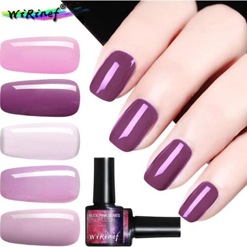 WiRinef Rose Red Pink Series Nail Gel Polish Manicure 8ml Nail Lacquer Soak Off Long Lasting Colorful Nails Gel Varnish