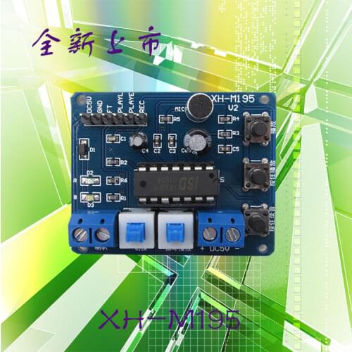 XH-M195 10S ISD1820 recording module recording module onboard microphone voice module version