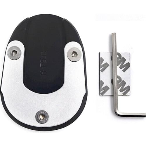 Aftermarket free shipping motorcycle parts Side stand Plate Aluminum Kickstand Pad Black For Yamaha FJR1300 2001-2019 2017 2018