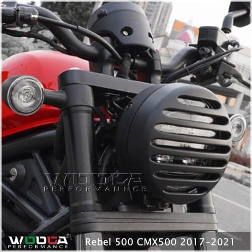 FRONT HEADLIGHT COVER GUARD GRILL FOR HONDA REBEL CMX 500 2017-2021 RESIST THE IMPACT OF SAND AND STONE RETRO PROTECTIVE COVER