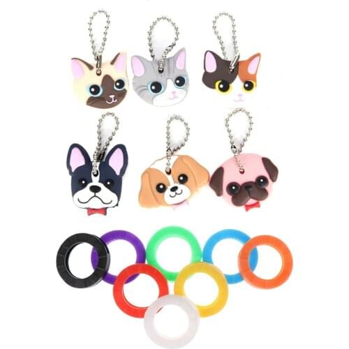 1/32pcs Cartoon Silicone Protective Key Case Cover For Key Control Dust Cover Holder Organizer Home Accessories Supplies