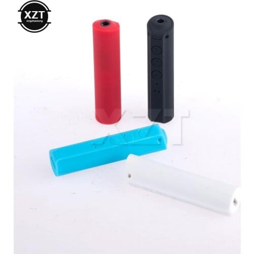 1pcs Bluetooth Car Kit speaker 3.5mm AUX Audio Receiver Music broadcast receivet for headphones clear