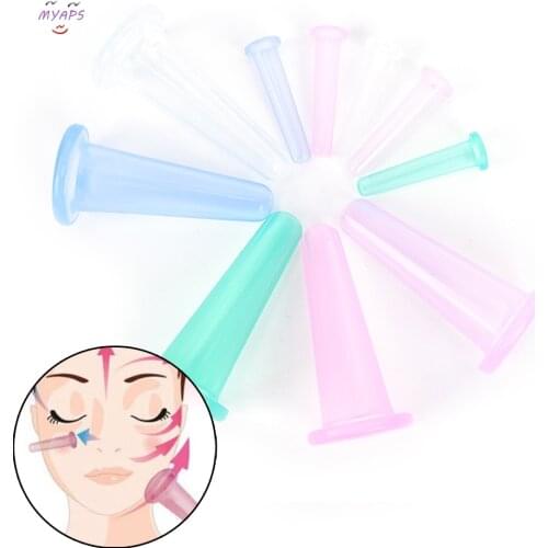 1Pcs Silicone Facial Massage Cups Vacuum Cupping Therapy Beauty Face Lifting Massager Chinese Face Massage Suction