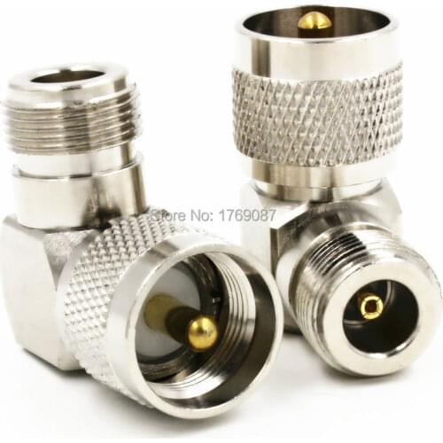 10PCS UHF PL259 PL-259 Male to N Female Right Angle RF Adapter Connector