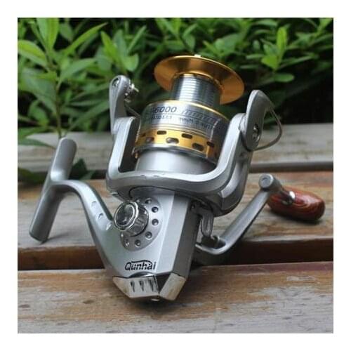 20pcs/lot Whole Sale 2013 New 6 BB High Power Gear Spinning Aluminum Fishing Reel SG6000A with Metal Head