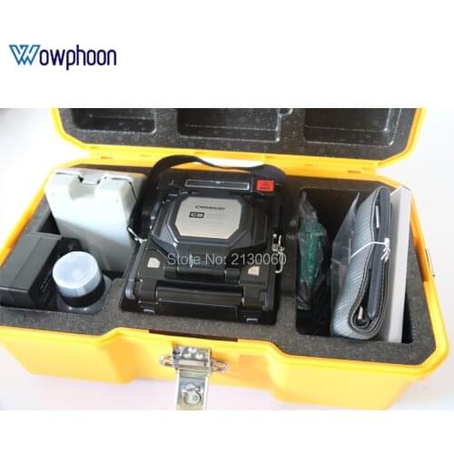 Free shipping by DHL COMWAY C8 fusion splicer English menu FTTH fiber fusion splicing machine