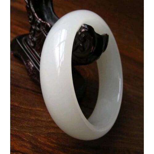 Браслет для женщин sheep Fat Jade Bracelet A Cargo Xinjiang Kunlun White Jade Hetian Bracelet Widened Female Shu pulseras