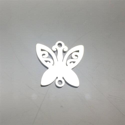 Wish Bracelet Diy Butterfly Charm Component Stainless Steel 10Pcs 30Types Jewelry Connector Handmade Charms Jewelry Finding