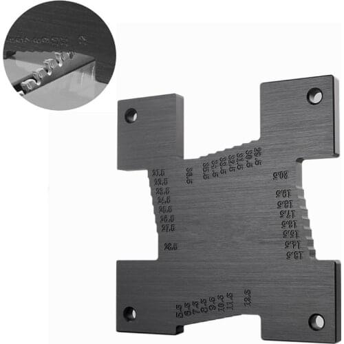 Black 2Pcs/set Woodworking Precision Router Table Saw Gauge Set Up Step Depth Gauge for Table Saw Router Table height gauge