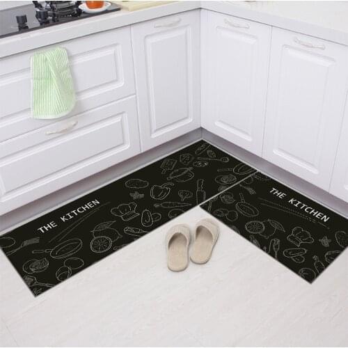 Long Kitchen Mat Bath Carpet Floor Mat Home Entrance Doormat Tapete Absorbent Bedroom Living Room Floor Mats Modern Kitchen Rug