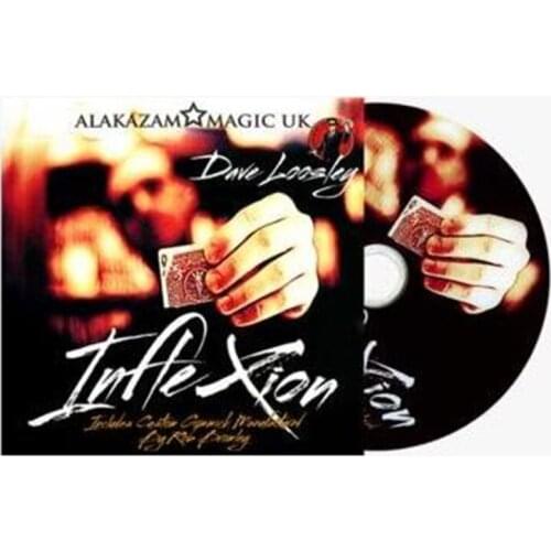 Inflexion (DVD and Gimmick) by David Loosley - Trick,Stage Magic,Close up,Card Magic props,Fun,Illusion,Magia Toys,Street Magie