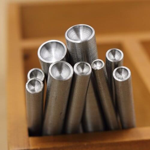 Handmade DIY leather tools cowhide leather mushroom rivet round rivet punch 3mm - 15mm