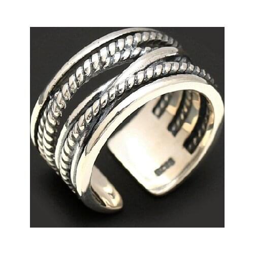 Creative Style Boho Lines Rings For Women Men Adjustable Ring Fashion Charm Jewelry Wholesale 2021