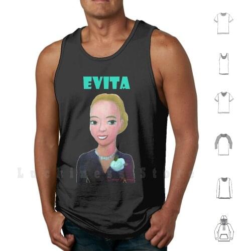 Evita Perón Por Diego Manuel Tank Tops Vest 100% Cotton Kirchnerism Peronism Argentina Buenos Aires Politics Nestor