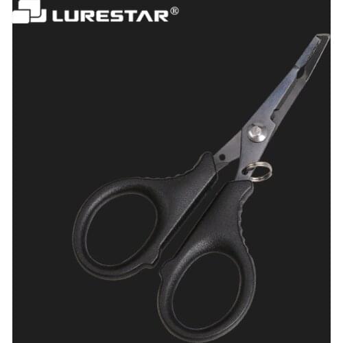 Lurestar Stainless Steel Multifunctional Scissor PE Fishing Line Cutter Bait Rings Remover Mini Fishing Tools