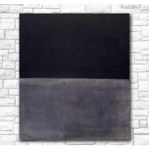 Wall Pictures For Living Room Abstract Mark Rothko Untitled (Black on Gray) Canvas Art Home Decor Modern No Frame Oil Painting