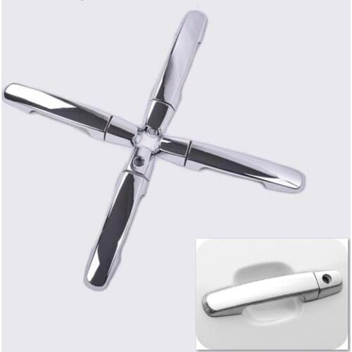 FUNDUOO New Chrome Car Door Handle Cover Trim Sticker For Chery E3