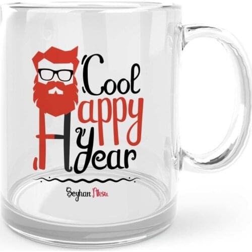 Personalized Santa Claus Happy birthday Glass Mug Cup-4