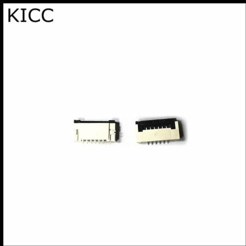 10Pcs FPC FFC Connector cable socket 1.0MM 6Pin Clamshell Bottom Contact Type