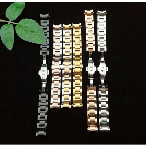 Premium Stainless Steel Watchband for Samsung Galaxy Watch 40mm 46mm SM-R800 Sports Band Curved End Strap Wrist Bracelet