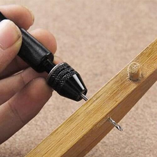 High-carbon steel Hand Drill Portable Mini Manual Hand Drill Chuck Twist Micro Drill Bit Tools