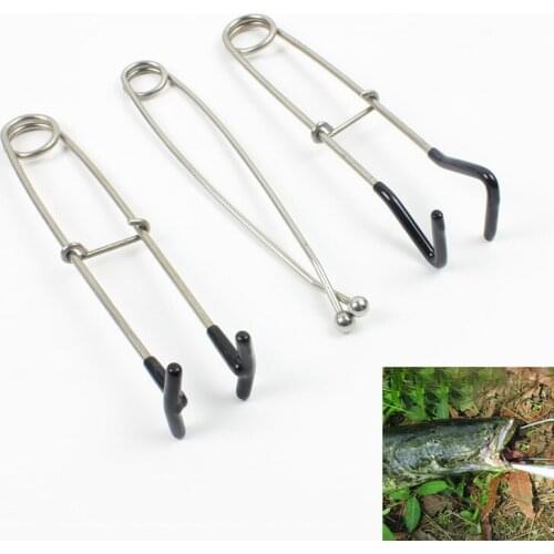 Fish Mouth Spreader Stainless Steel Fish Jaw Spreader Fish Mouth Opener Portable Fishing Decoupling Device Fishing Tools