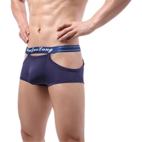Sexy Men Boxers Underpants Soft Boxers Men Breathable Solid Underwear Flexible Boxershorts Underpant Homme Panties Sexy Lingerie