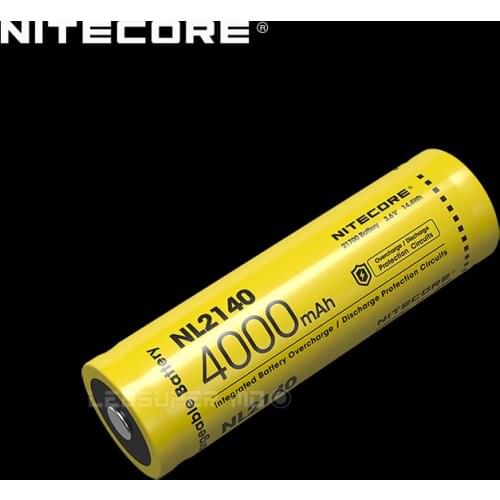 Next Generation Nitecore NL2140 Rechargeable Li-ion 21700 Battery 4000mAh with CE & ROHS Certifications