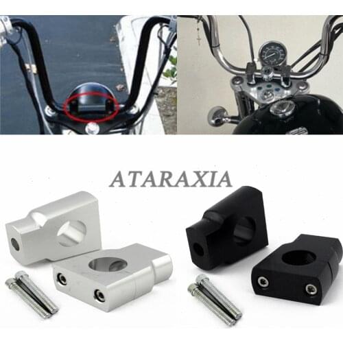 Universal 7/8 inch 22mm Aluminium Motorcycle Handle Bar Mounting Handlebar Risers Clamp For Harley /Dyna Sportster XL 1200 XL883