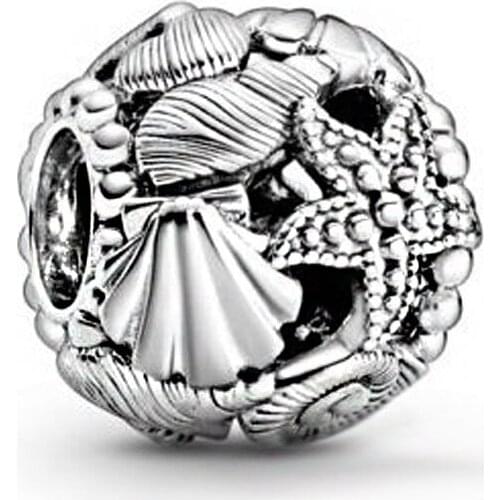 2020 Summer 925 Sterling Silver Beads Fit Original Pan Bracelets Underwater World Charm DIY Women Fashion Jewelry