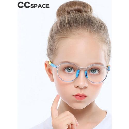 49529 Tr90 Kids Anti Blue Light Optical Frames Student Round Fashion Computer Glasses