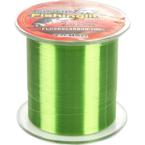 500M Nylon Fishing Line Fluorocarbon Coated Monofilament Leader Line Carp Fishing 2021