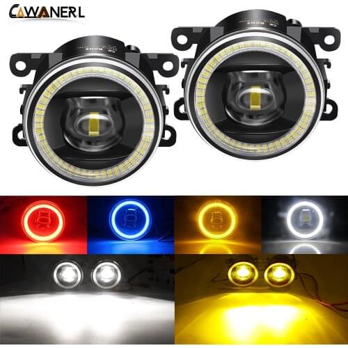 Car Fog Light Assembly LED Angel Eye DRL Daytime Running Lamp For Subaru WRX STI Forester Outback Impreza BRZ XV Legacy Justy